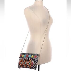 Pink Haley Beaded Shoulder bag Crossbody